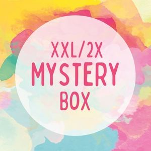 Mystery box filled with XXL and 2X clothing